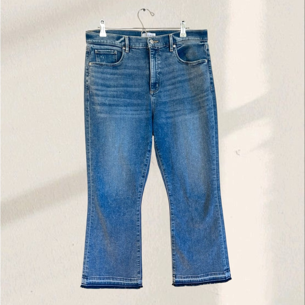 LOFT Light Blue Denim flare STRECH Jeans 31/12